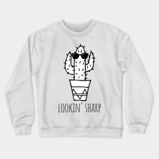 Funny Cactus With Sunglasses Crewneck Sweatshirt